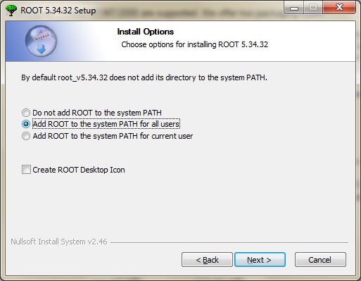 add ROOT to system PATH