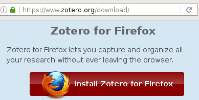 Zotero in Firefox as a reference manager